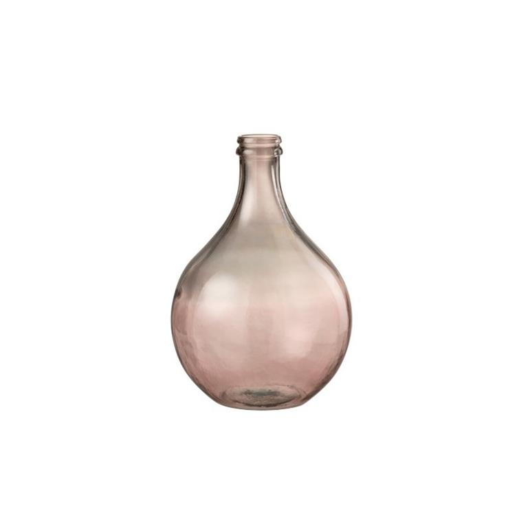 Vase verre saumon H43cm
