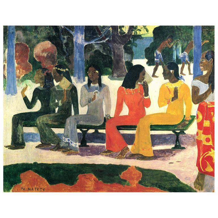 Tableau - Ta Matete-Le Marché Paul Gauguin 80x100cm