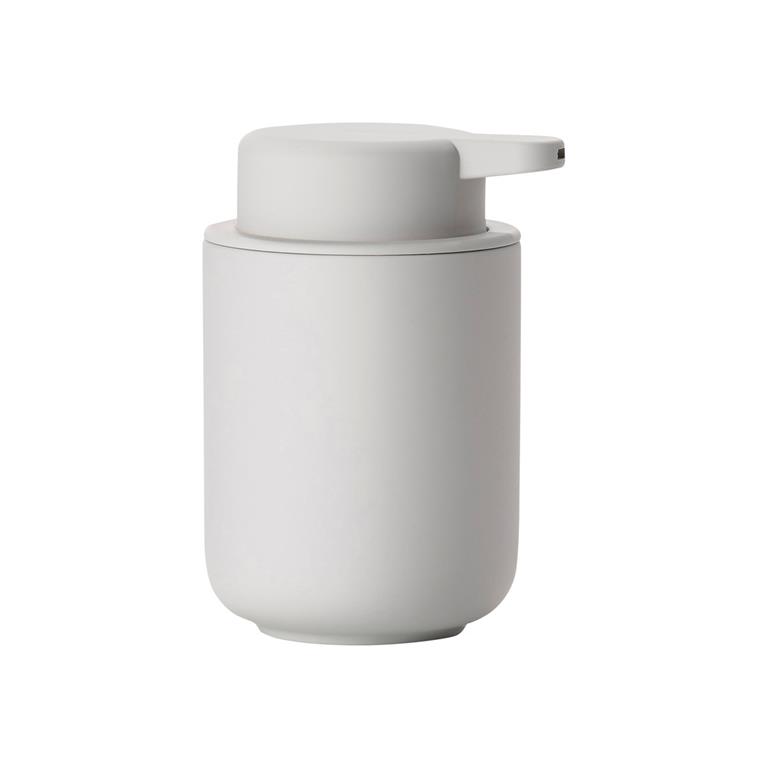 Distributeur de savon en argile gris clair
