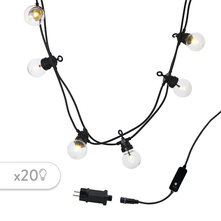 Guirlande lumineuse Plastique Noir 8