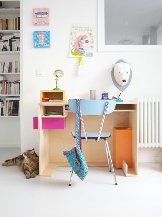 Bureau enfant à la maison : idées aménagement et décoration - Côté