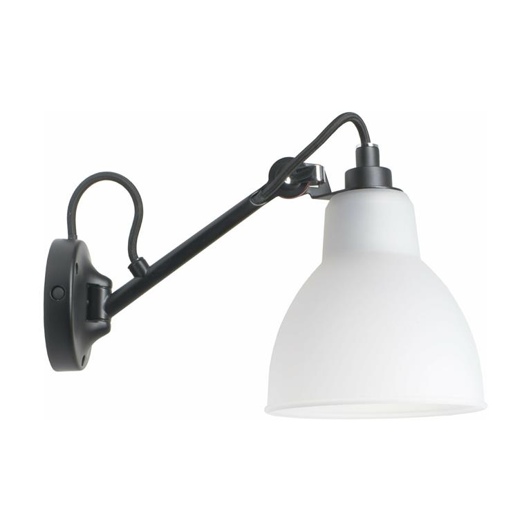 Applique murale avec interrupteur en acier blanc Gras SW 104 - DCW Editions