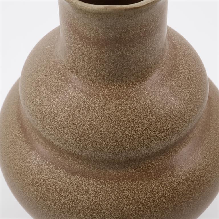 Vase en grès marron H29
