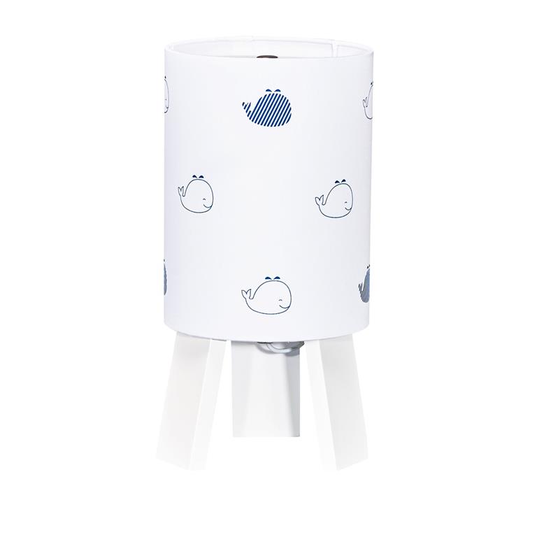 Lampe de chevet en coton blanc