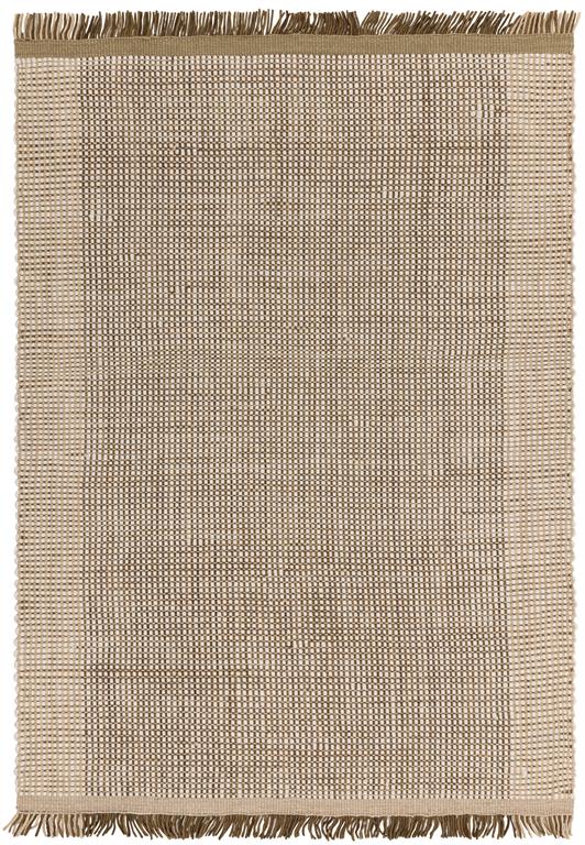 Tapis moderne en laine tissé main beige 160x230 cm