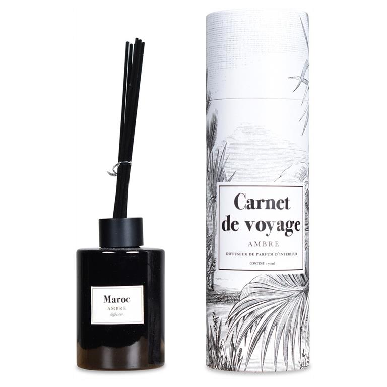 Diffuseur avec sticks ambre 100ml D6cm