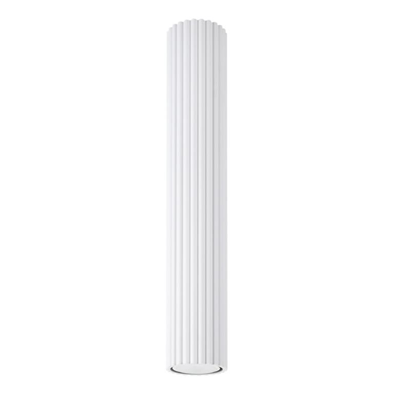 Plafonnier aluminium blanc H 40 cm