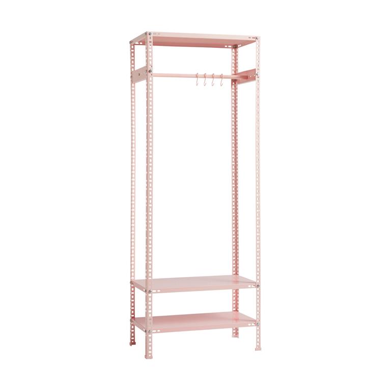 Penderie en acier rose 75 x 43 x 200 cm - HAY
