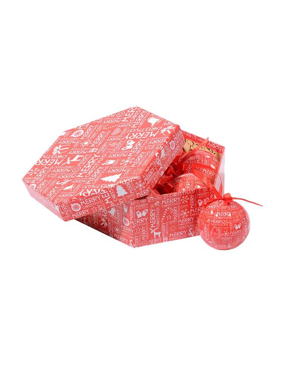 Décoration de Noël rouge 24x8 cm