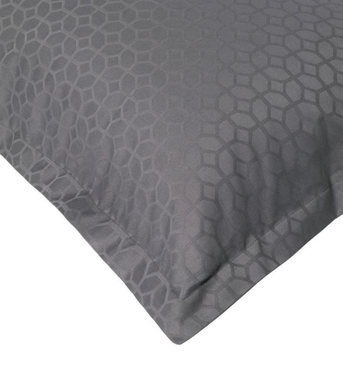Taie d'oreiller en coton jacquard Home by TEMPUR® Luxe Anthracite 70 x 50 CM