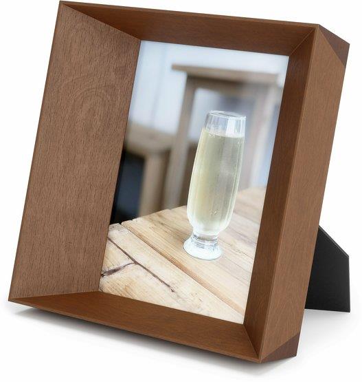 Cadre photo en bois d'hévéa marron 13x18 cm Lookout - Umbra