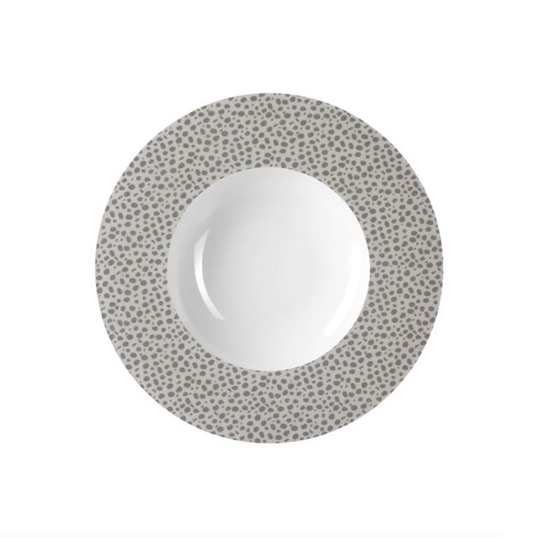 Coffret 6 assiettes creuses à aile D23cm