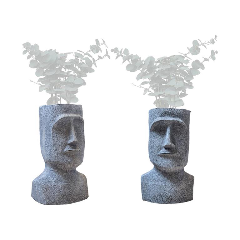 2 cache-pots figurine aztèque