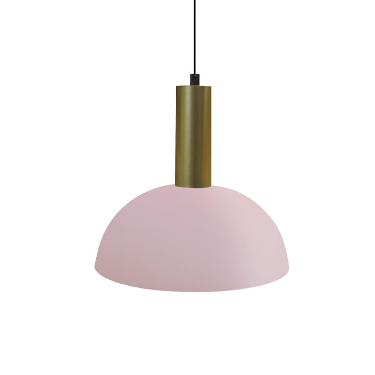 Suspension métal  rose 24  cm