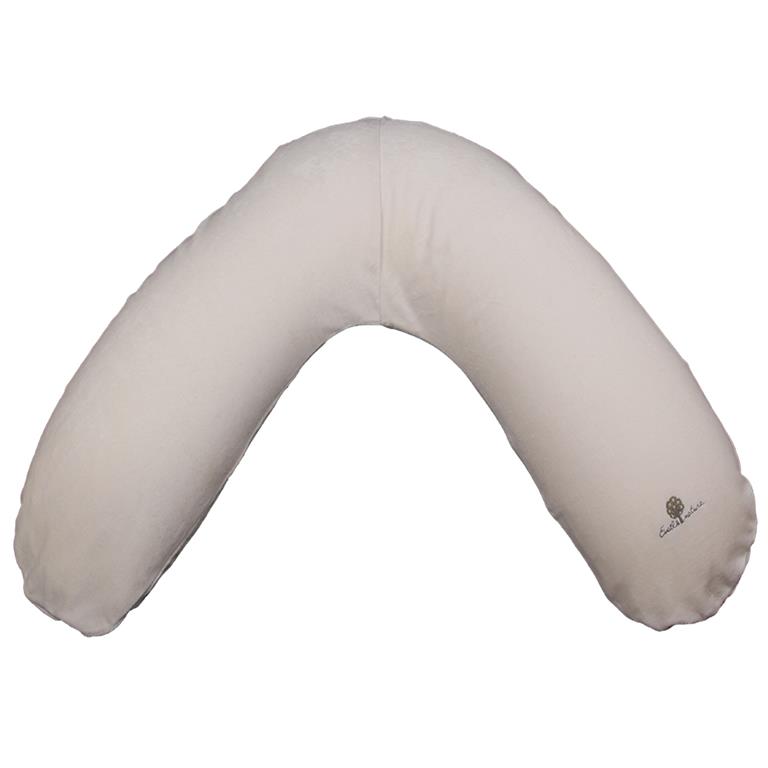 Coussin d'allaitement et de maternité 160 cm  Coton bio Ecru