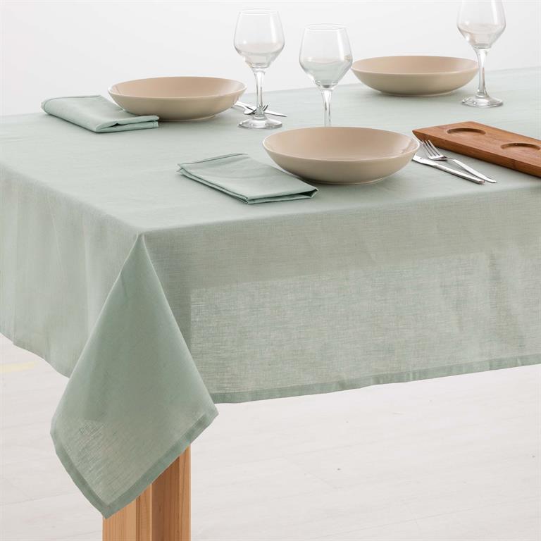 Nappe en lin Vert 300x150