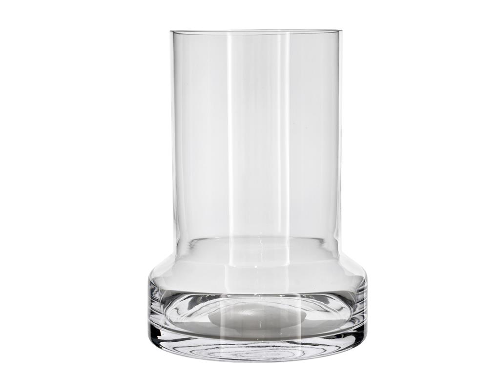Vase en verre transparent