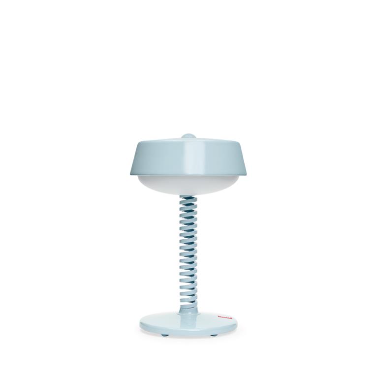Lampe sans fil en acier bleu de jais 30 x 18 cm