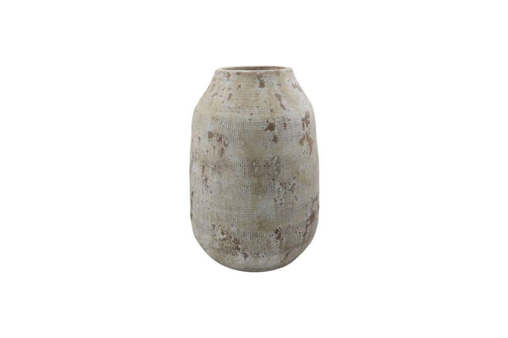 Vase en terre cuite beige H32