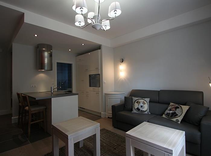 Cuisine ouverte sur le salon