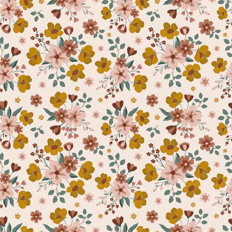 Papier peint enfant motif bouquet en papier multicolore 50 cm x 10 m