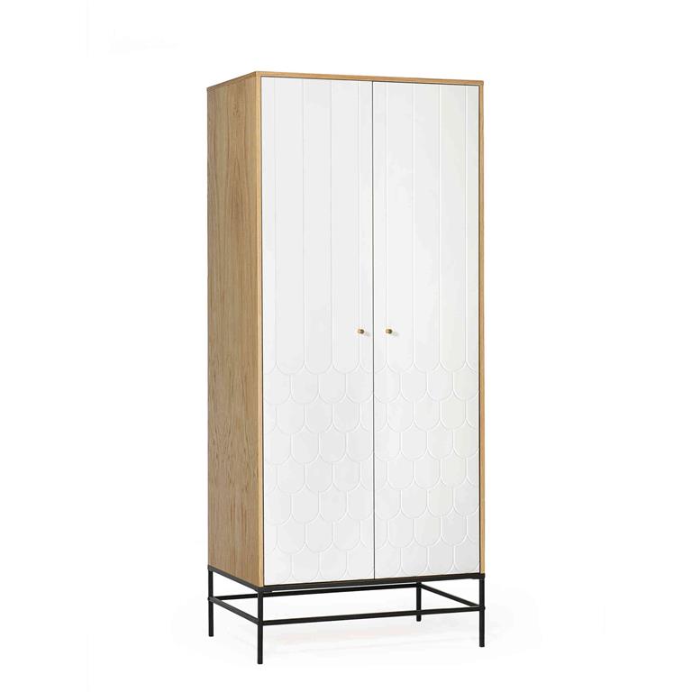 Armoire 2 portes effet bois