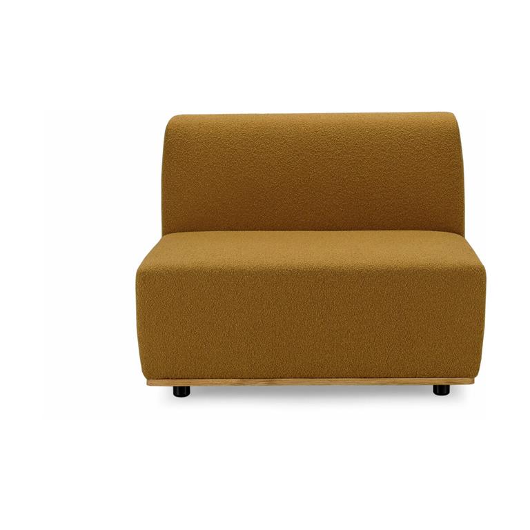 Fauteuil lounge moutarde Saler - EMKO