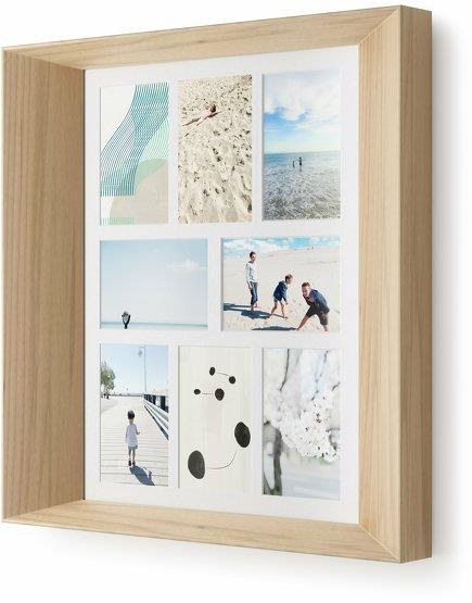 Cadre photo en bois de paulownia naturel 10x15 cm Lookout - Umbra
