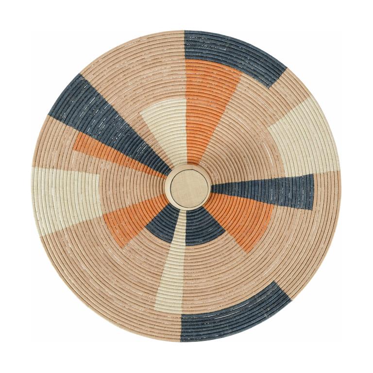 Applique murale en fibre d'abaca beige sable 60 cm PARROT - Forestier