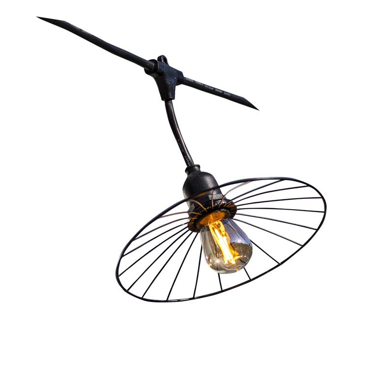 Guirlande lumineuse Acier Noir 6m
