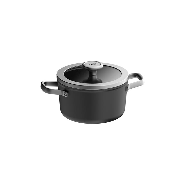 Cocotte antiadhérente avec Couvercle Graphite 20cm
