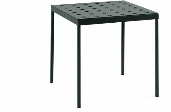 Table de jardin carrée en acier verte forêt Balcony - HAY