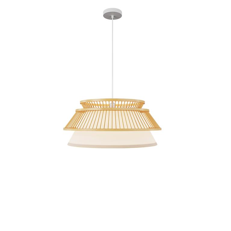 Suspension en bambou naturel D46 cm