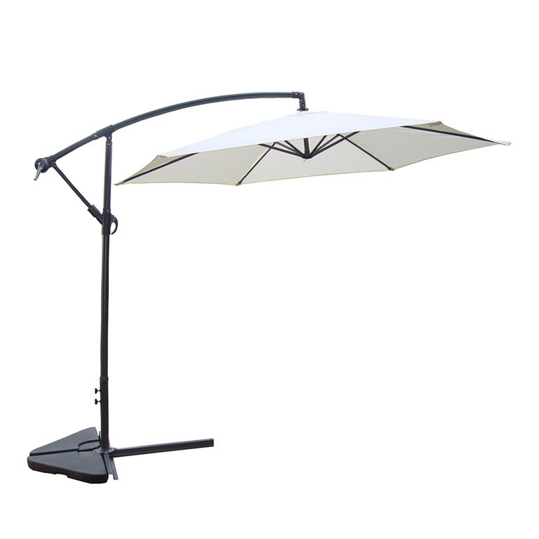 Parasol déporté Ø 3m écru