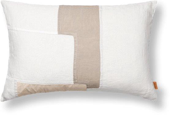 Coussin en coton blanc 60 x 40 cm Part - Ferm living