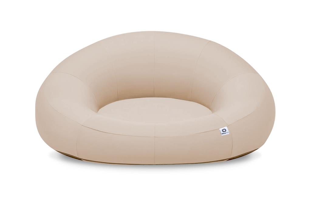 Pouf XXL Flottant pour Piscine 140x120x60 cm Beige