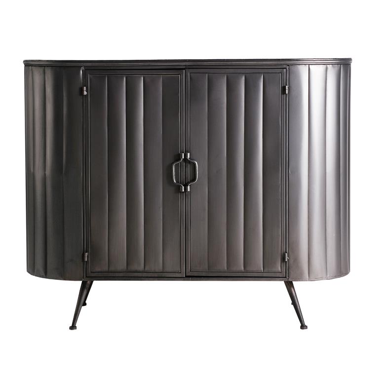 Console en fer gris 100x38x81 cm