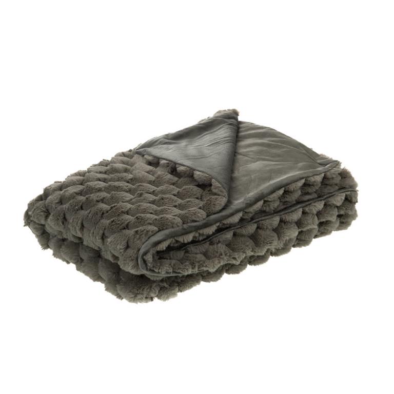 Plaid   kaki 130x170 cm vert en polyester