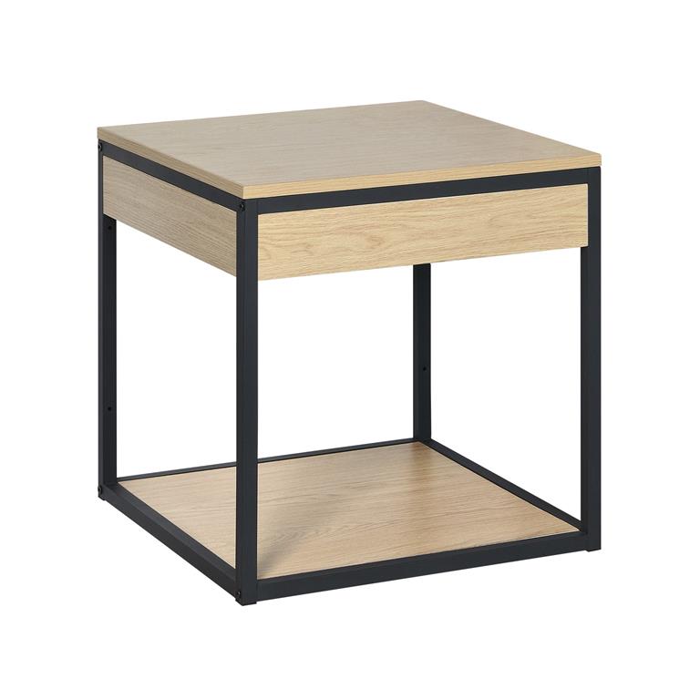 Meuble simple vasque décor chêne 50 cm
