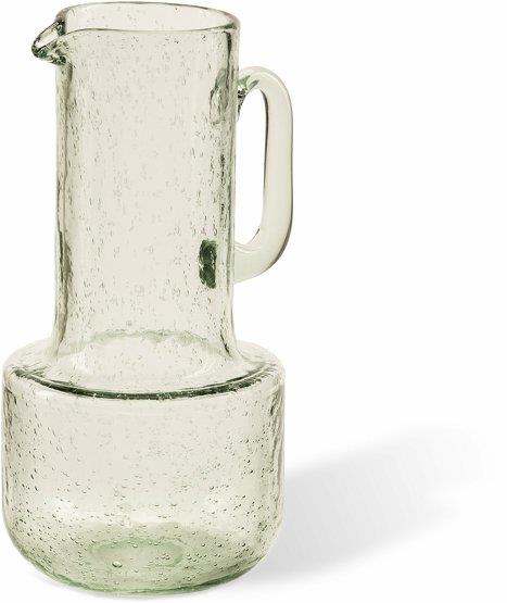 Pichet 2L en verre effet bulles vert - Pols Potten