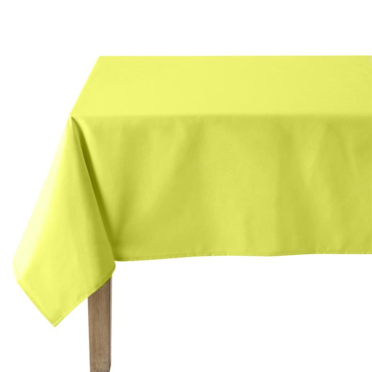 Nappe en coton traitee teflon kiwi 180 x 300