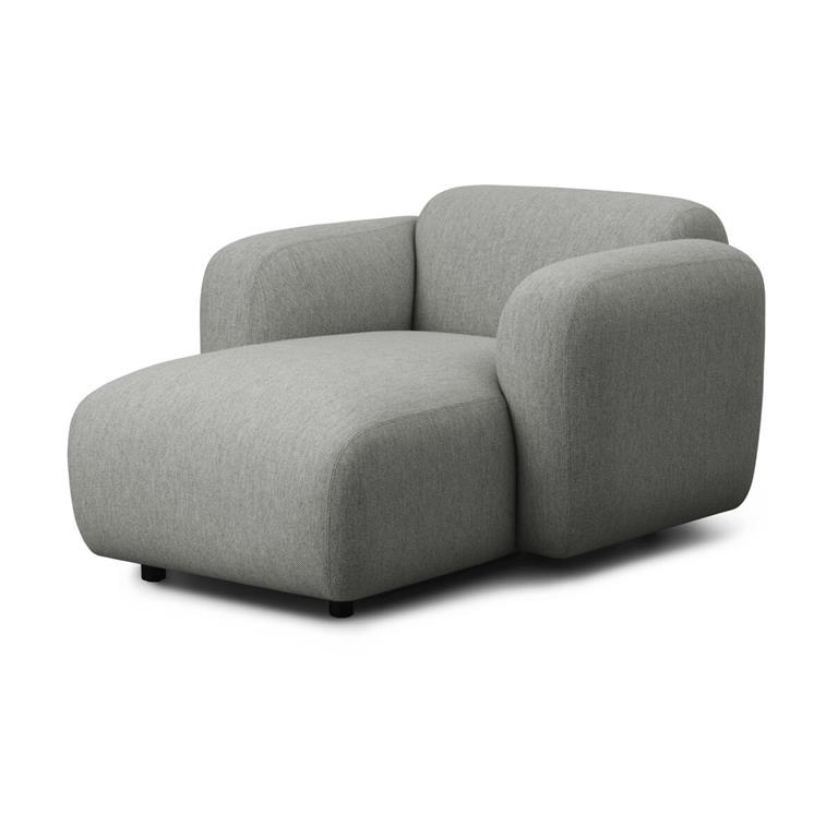 Méridienne accoudoirs gris Swell modular sofa - Normann Copenhagen