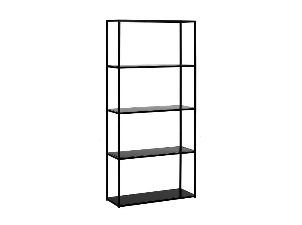 Etagère en métal - 75 x 27 x 154 cm - Noir