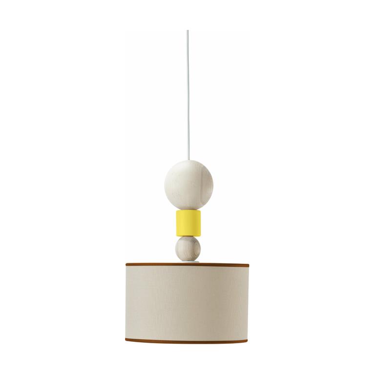 Suspension jaune 24 cm Spiedino - EMKO