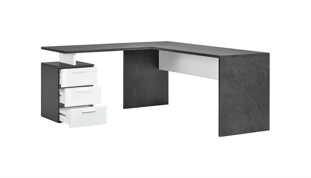 Bureau effet bois ardoise