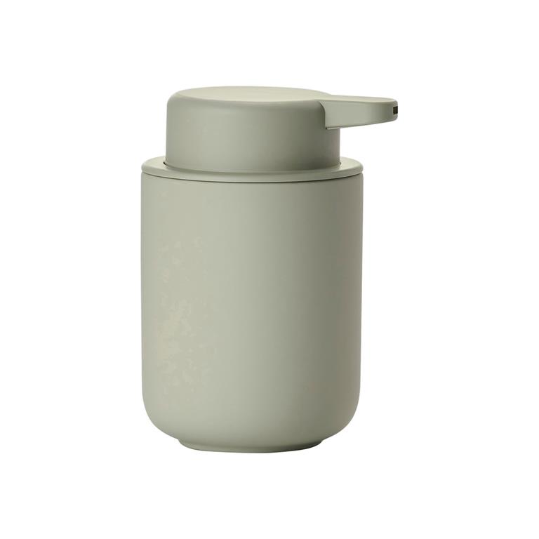Distributeur de savon en argile vert pistache