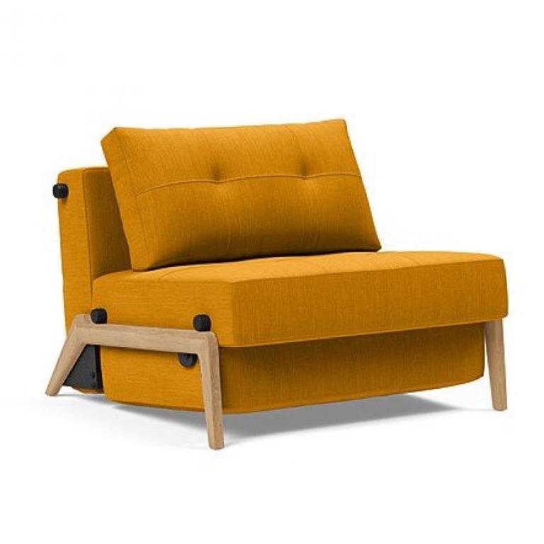 INNOVATION LIVING Fauteuil design SOFABED CUBED 02 WOOD convertible lit 200x90