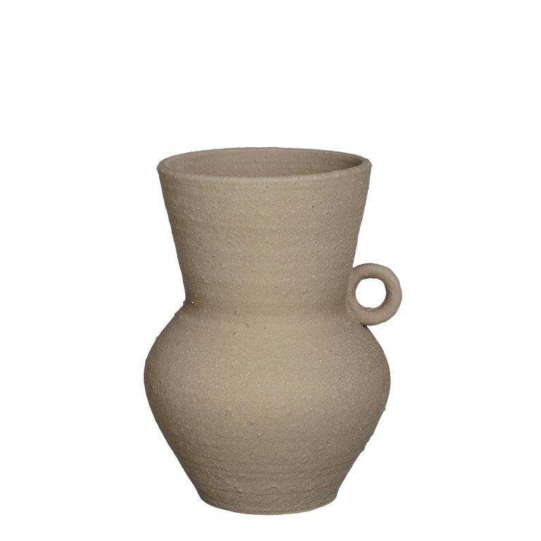 Pot en terre cuite taupe H33