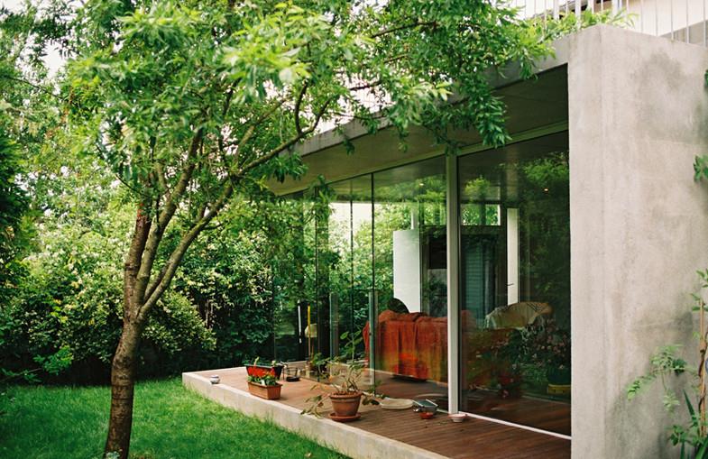 Connection entre le jardin et le salon 