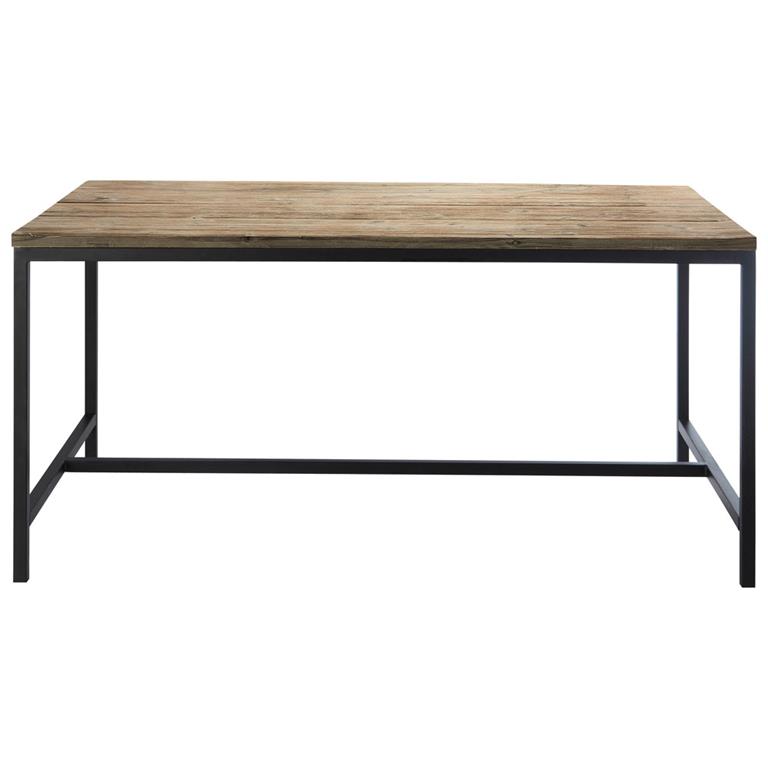 Mariage réussi entre le bois et le métal, optez pour la table à dîner LONG ISLAND. Cette table à dîner en bois et métal est surmontée d'un plateau d'aspect rainuré légèrement ...